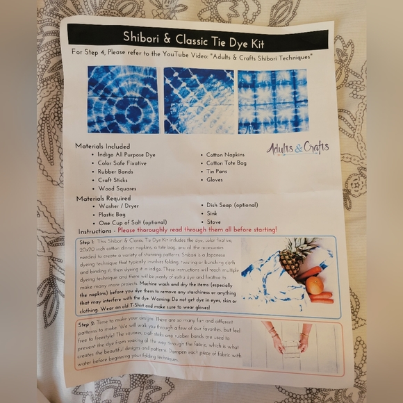 Shibori & Classic Tie Dye Kit from Adults & Crafts - Picture 6 of 9